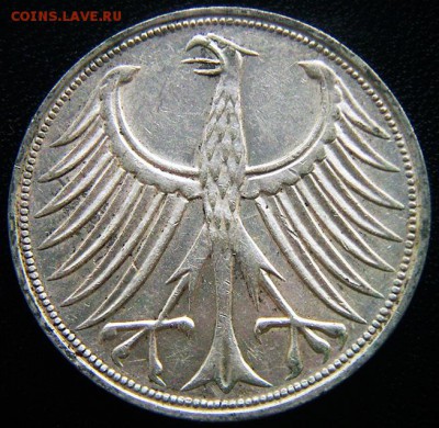 ФРГ_5 марок 1966(F). Серебро; до 30.10_22.00мск - 12473