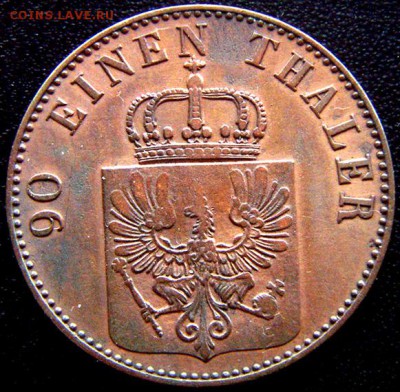 Германия. Пруссия_4 пфеннига 1856; до 30.10_22.11мск - 10993