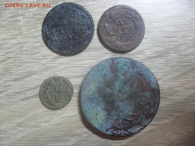 5 копеек 1759 г, денга 1731 г, полушка 1766 г. - SAM_8923.JPG