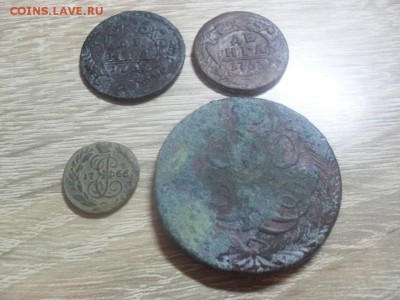 5 копеек 1759 г, денга 1731 г, полушка 1766 г. - SAM_8924.JPG