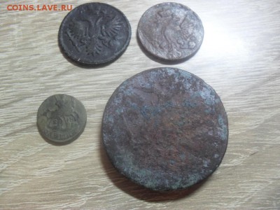 5 копеек 1759 г, денга 1731 г, полушка 1766 г. - SAM_8926.JPG