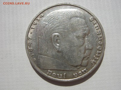 Германия 3 рейх 5 марок 1936 D орел без свастики до 02.11 - IMG_8607