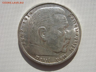 Германия 3 рейх 5 марок 1936 A орел без свастики до 02.11 - IMG_8609