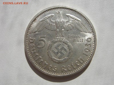 Германия 3 рейх 5 марок 1936 A орел со свастикой до 02.11 - IMG_9990