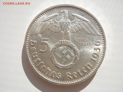 Германия 3 рейх 5 марок 1936 F орел со свастикой до 02.11 - IMG_0319