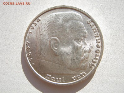 Германия 3 рейх 5 марок 1938 D орел со свастикой до 02.11 - IMG_0322