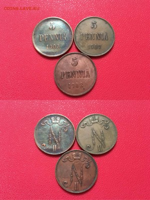 5 пенни 1905-1908 гг. 3 шт - IMG_7181.JPG