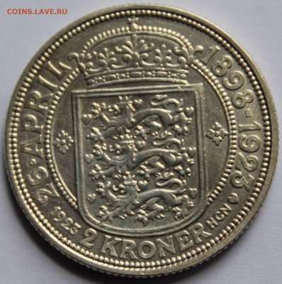 Дания. 2 кроны 1923. Серебро. - 3