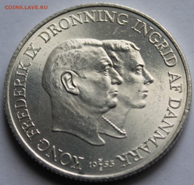 Дания. 2 кроны 1953. Серебро. - 4