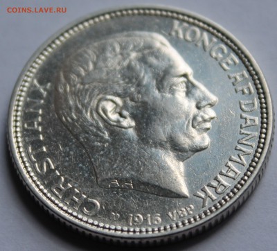 Дания. 2 кроны 1916. Серебро. - 4