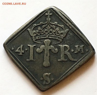 шведкая клипа (серебро) - 4 MARK 1571 JOHAN III  001