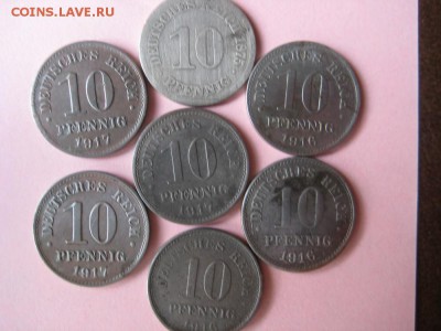 Германия. Импермя 10 пфенигов. 7 шт.100 - IMG_0633.JPG