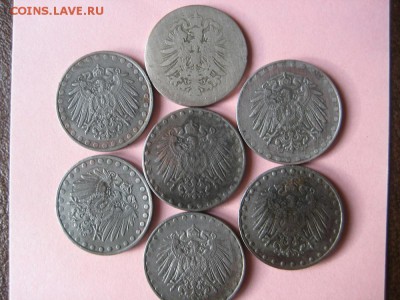 Германия. Импермя 10 пфенигов. 7 шт.100 - IMG_0636.JPG