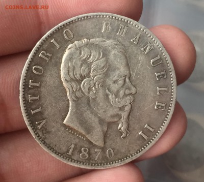 Италия 5 лир 1870 до 4.11. в 22:15 - 1 (4)