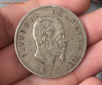 Италия 5 лир 1873 до 4.11. в 22:15 - 1 (8)