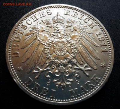SCHAUMBURG-LIPPE 3 Mark 1911 - Ger2.JPG