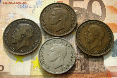 БРИТАНИЯ 7 монет от 1 пенни до 2 шиллингов 1917-2005. 03.11. - 028 (2).JPG