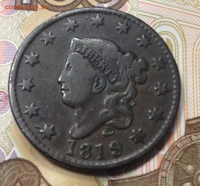 1 цент США 1819г. - image