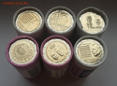 2 евро Люксембург 2011-2016 г ФИКС из роллов UNC - 2016-10-27 16.05.50