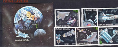 Болгария 1991 космос 6м+блок - 186