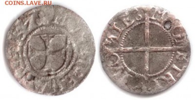 шиллинг: история появления и обращения. - Ливонский Орден Herman v Brugeney 1535-49 шиллинг 1537 0,96гр