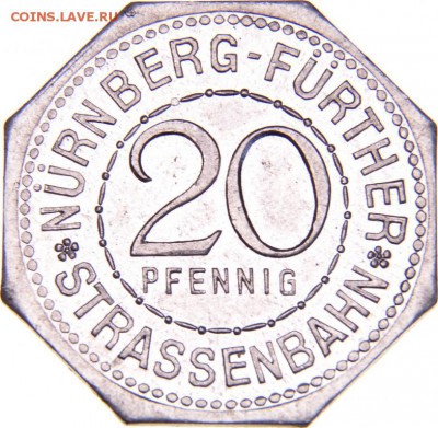 Нюрнберг 20 пфенингов Martin Behaim 1921 до 7.11 в 22.10 - Нюрнберг 20 пф. Martin Behaim 1921 1