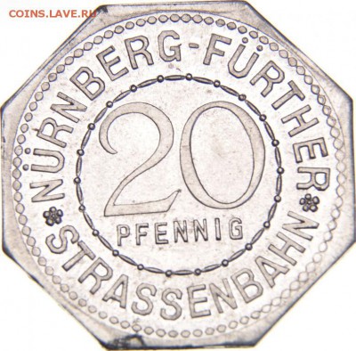Нюрнберг 20 пфенингов Karlsbrucke 1921 до 7.11 в 22.10 - Нюрнберг 20 пф. Karlsbrucke 1921 1