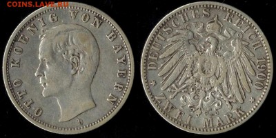 2 марки 1900 Бавария до 08.11.16г 22.00 МСК - 1900