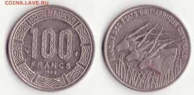 Центральная Африка, 100 франков, 1998. до 8.11. - Рисунок (164)