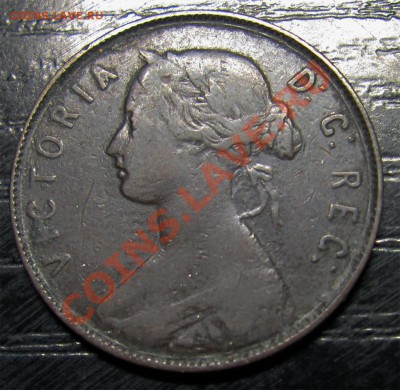 N03 1¢ Ньюфаундленд 1880 R.O.E.D. VG до 29.12 в 22°° - N03 1c NFLD 1880 RO ED_1