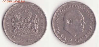 Сьерра-Леоне, 20 центов 1978г до 9.11. - Рисунок (242)