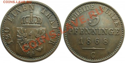Кто собирает монеты Пруссий? - Prussia.3.pf.1868.C