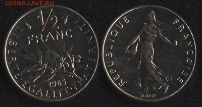 2 франка 1985 до 22:00мск 9.11.16 - Франция 1-2 франка 1985