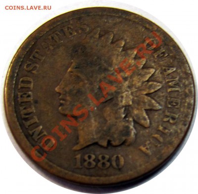 N09 1¢ США 1880 Indian Head G-VG до 30.12 в 22°° - N09 1c USA 1880 G-VG_2