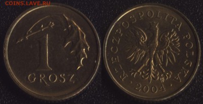 Польша 1 грош 2004 до 22:00мск 10.11.16 - Польша 1 грош 2004