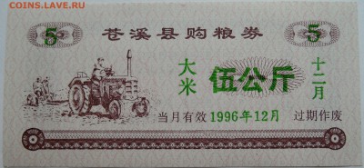 КИТАЙ-"рисовые деньги" 5   1996 г. до 10.11 в 22.00 - DSCN9223