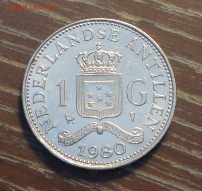 НИДЕРЛАНДСКИЕ АНТИЛЫ - 1 гульден 1980 АЦ до 11.11, 22.00 - нидерл. антилы 1 гульден 1980