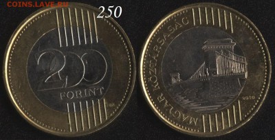 Венгрия 200 форинтов 2010 БИМ до 22:00мск 11.11.16 - Венгрия 200 форинтов 2010 БИМ