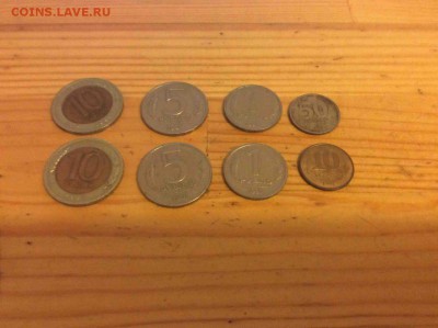 Монеты 1991 года: 10р,5р,1р,50к,10к до 22:00 11.11.2016 - 6