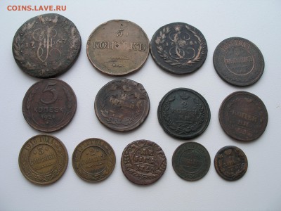 Кучка меди (1,2,3 копейки,денга и др.) 1740-1924гг. - оценка - PB060009.JPG