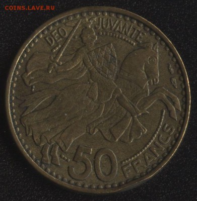 Монако 50 франков 1950 до 22:00мск 12.11.16 - Монако 50 франков 1950 -1