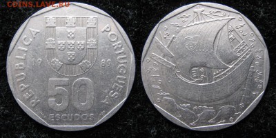 15.Разная инострань по фиксу - 15.6. -Португалия 50 эскудо 1989    1146