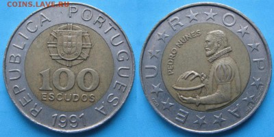 15.Разная инострань по фиксу - 15.7. -Португалия 100 эскудо 1991     2708