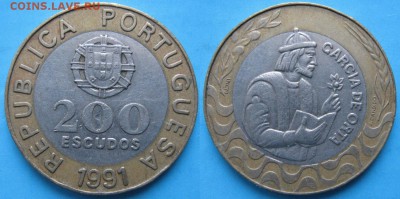 15.Разная инострань по фиксу - 15.8. -Португалия 200 эскудо 1991     2706
