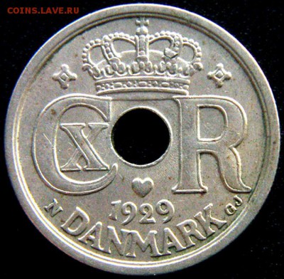 Дания_25 эре 1929; до 08.11_22.05мск - 12319