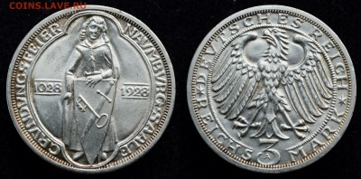 3 марки Веймар, Мейсен, конституция и др. - 3марки1928_Университет_1_1