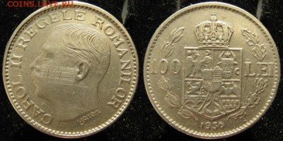 15.Разная инострань по фиксу - 15.25. -Румыния 100 лей 1936    405