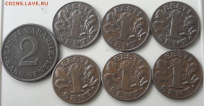 Эстония.10,5,2,1сентов1929-34г.г.-13шт.до13.11.16г.22:00мск - DSCN9949.1.JPG