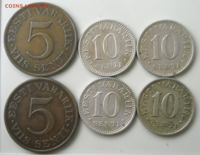 Эстония.10,5,2,1сентов1929-34г.г.-13шт.до13.11.16г.22:00мск - DSCN9888.1.JPG