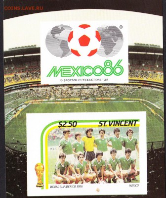 С Винсент 1986 футбол ЧМ блок(2) - 4